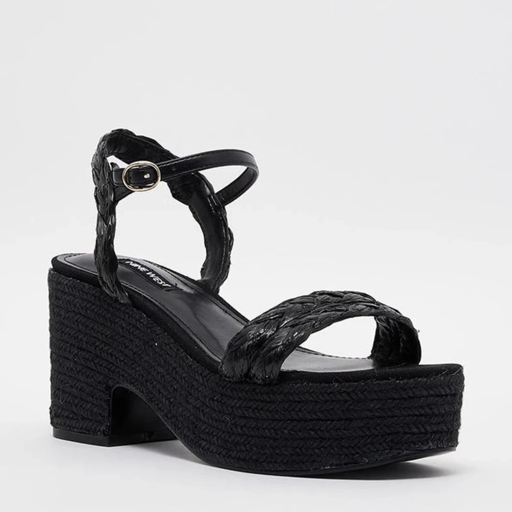Nine West Black Women's Sandals Size 9.5